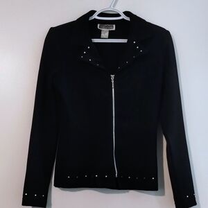 Black Studded Women's Jacket